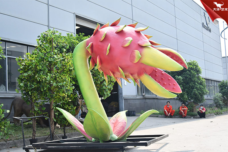 食人花，仿真火龍果，大型植物模型制作